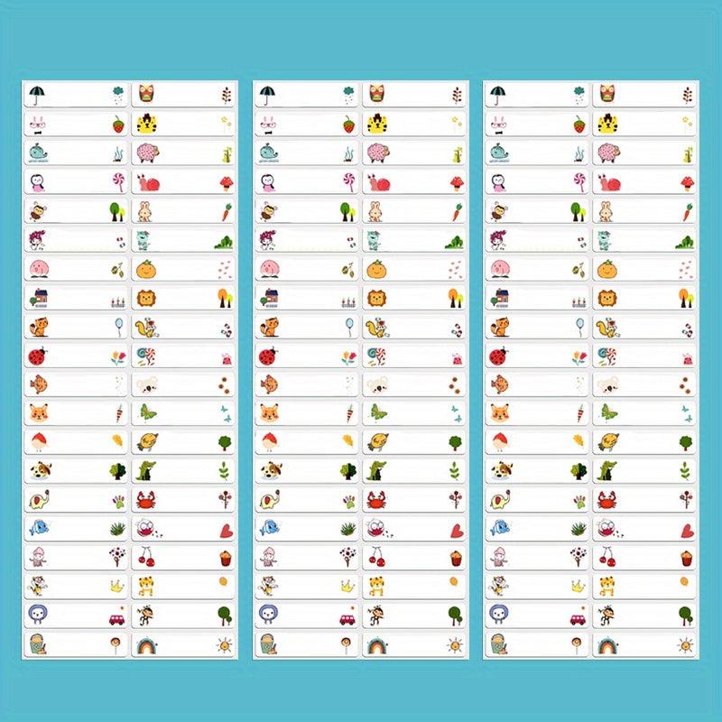 Customize Name Tag Sticker Waterproof Labels Animal Design