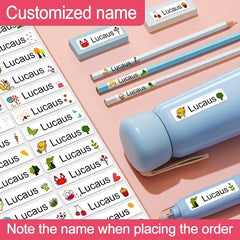 Customize Name Tag Sticker Waterproof Labels Animal Design