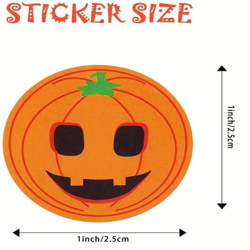 500 Halloween Animal Thank You Stickers Roll Self-Adhesive Label