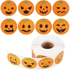 500 Halloween Animal Thank You Stickers Roll Self-Adhesive Label