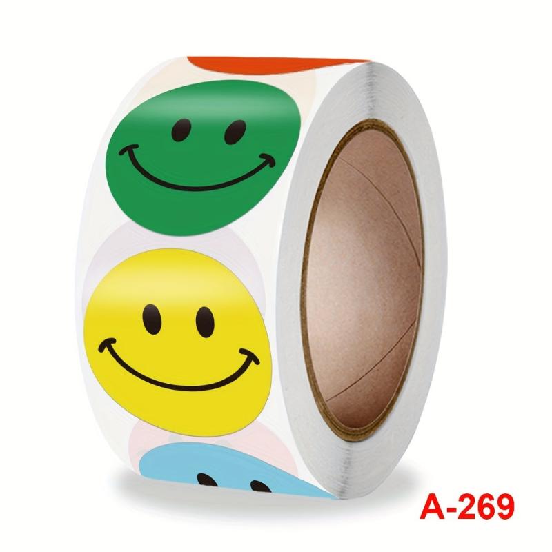 Smiley Face Stickers Roll Labels Reward Stickers Office Stationery Stickers Bulk