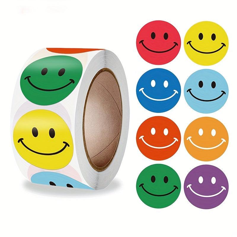 Smiley Face Stickers Roll Labels Reward Stickers Office Stationery Stickers Bulk