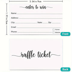 50pcs 5.08 Student Reward Raffle Ticket Form Blank Enrollment Competition