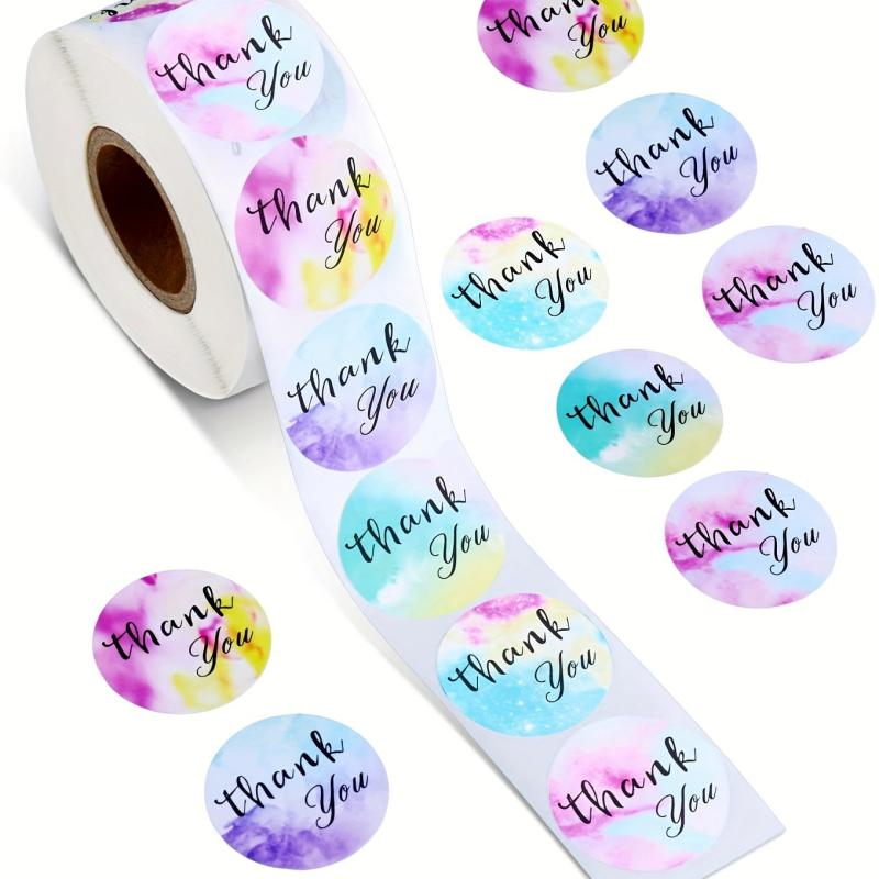500 Pieces Sealing Stickers Thank you Crafts Decoration Labels