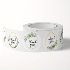 500 Floral Thank You Stickers Wedding Decor Self Adhesive Labels
