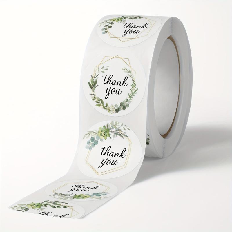 500 Floral Thank You Stickers Wedding Decor Self Adhesive Labels