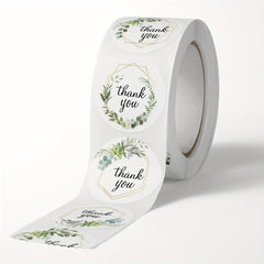 500 Floral Thank You Stickers Wedding Decor Self Adhesive Labels