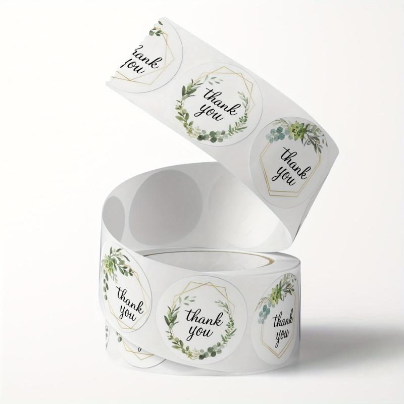 500 Floral Thank You Stickers Wedding Decor Self Adhesive Labels