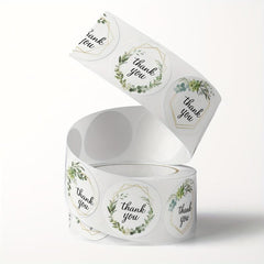 500 Floral Thank You Stickers Wedding Decor Self Adhesive Labels