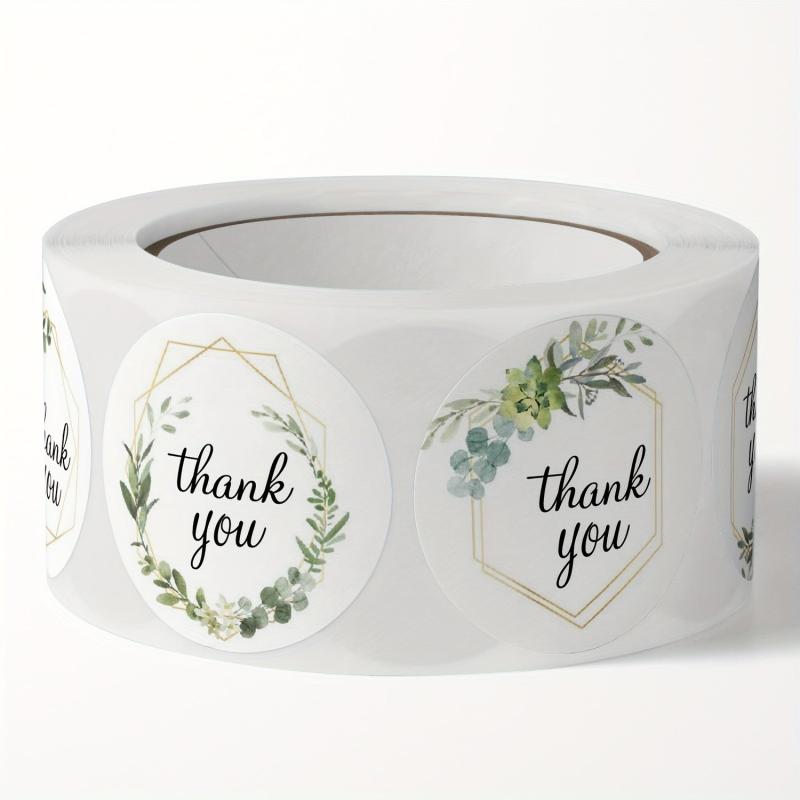 500 Floral Thank You Stickers Wedding Decor Self Adhesive Labels