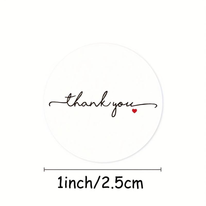 500pcs Thank You Sticker Wedding Seal Stationery Sticker