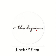 500pcs Thank You Sticker Wedding Seal Stationery Sticker