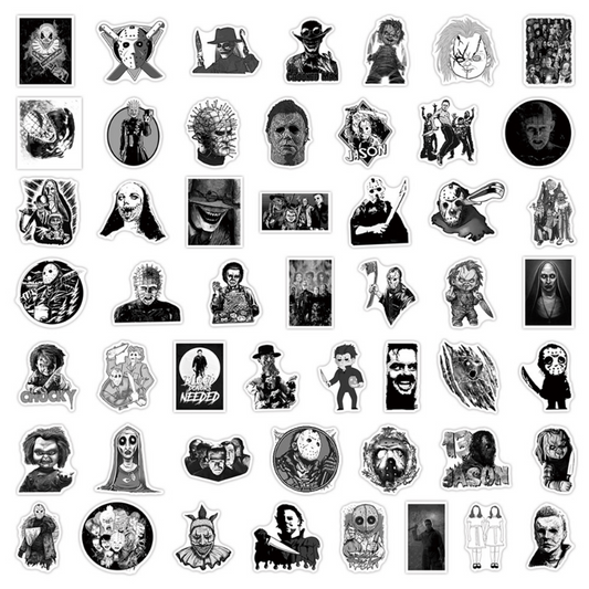 100pcs Horror Movies Thriller Characters Waterproof Stickers