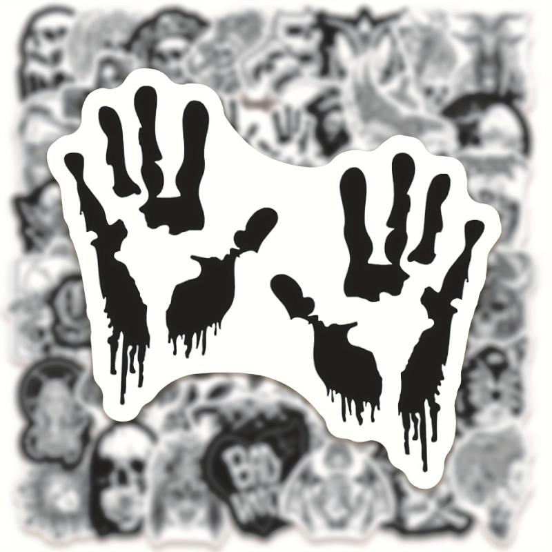 50pcs Punk Thriller Horror Skull Sticker Motorcycle Laptop Cup Waterp