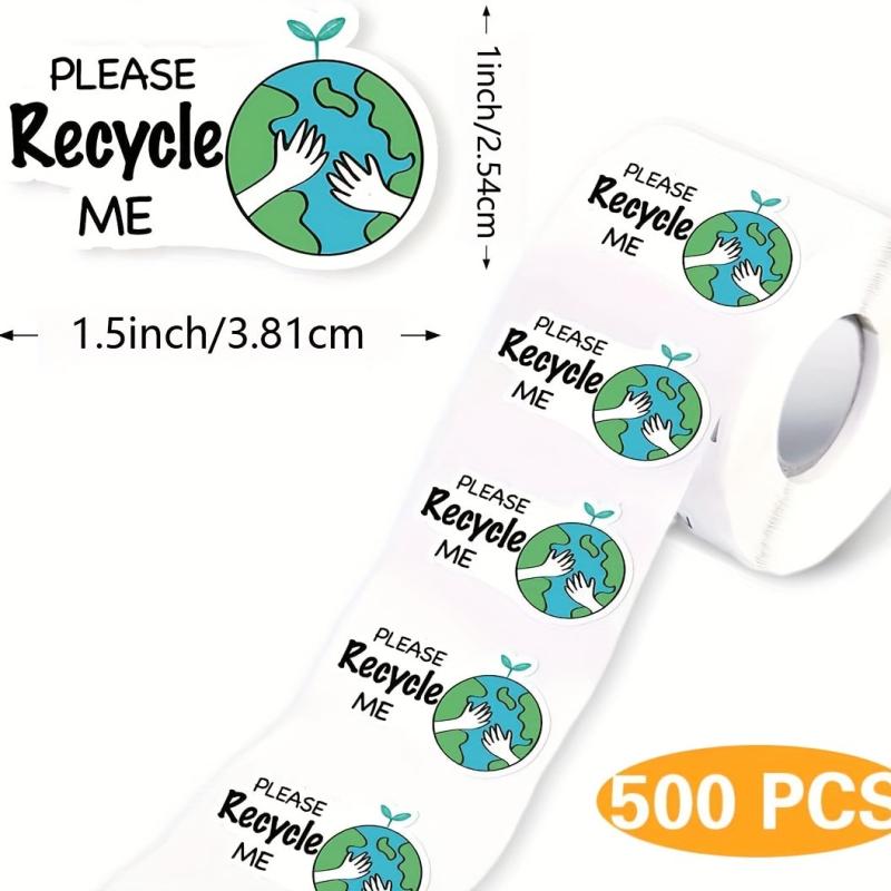 500pcs Small Business Recycling Labels Packaging Stickers