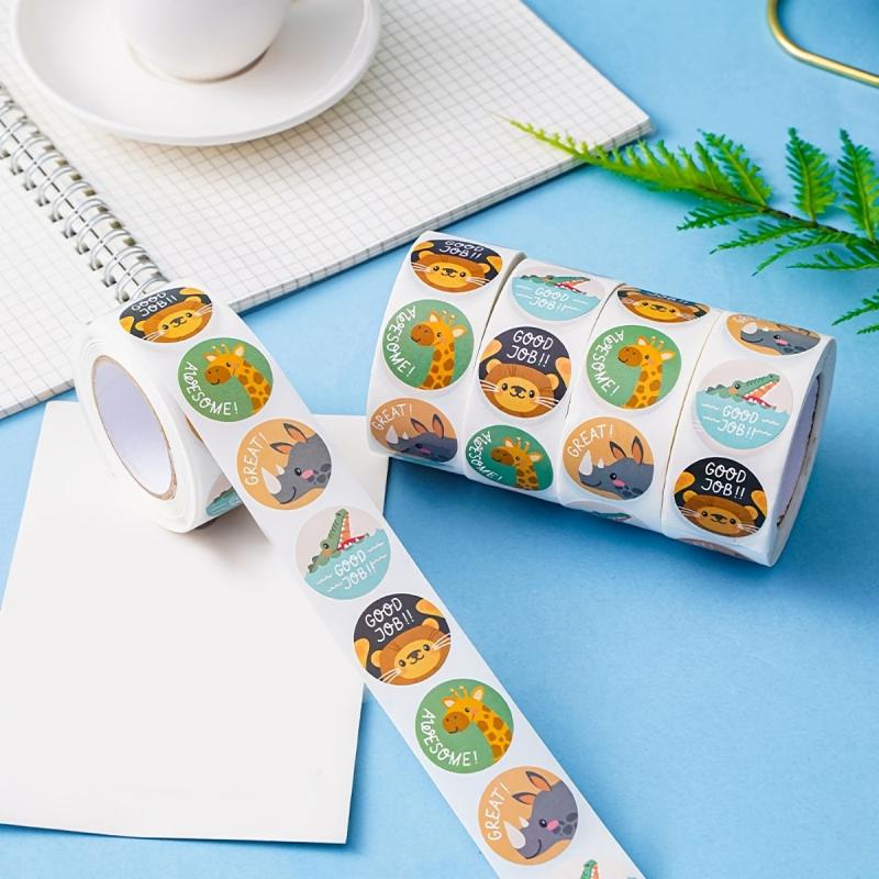 500pcs Colorful Reward Stickers for Family & Classroom
