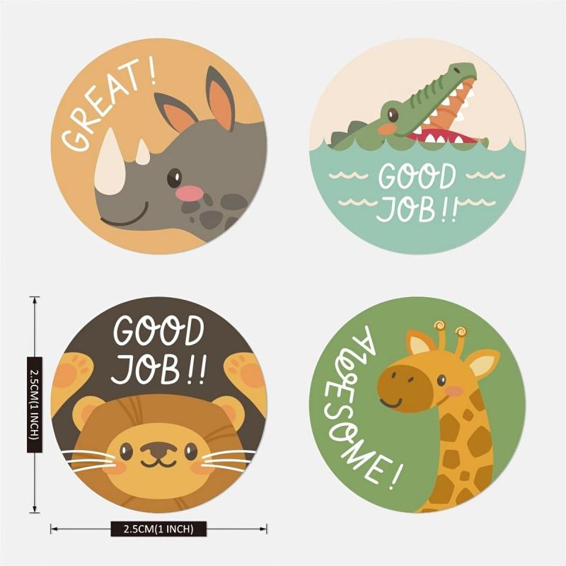 500pcs Colorful Reward Stickers for Family & Classroom