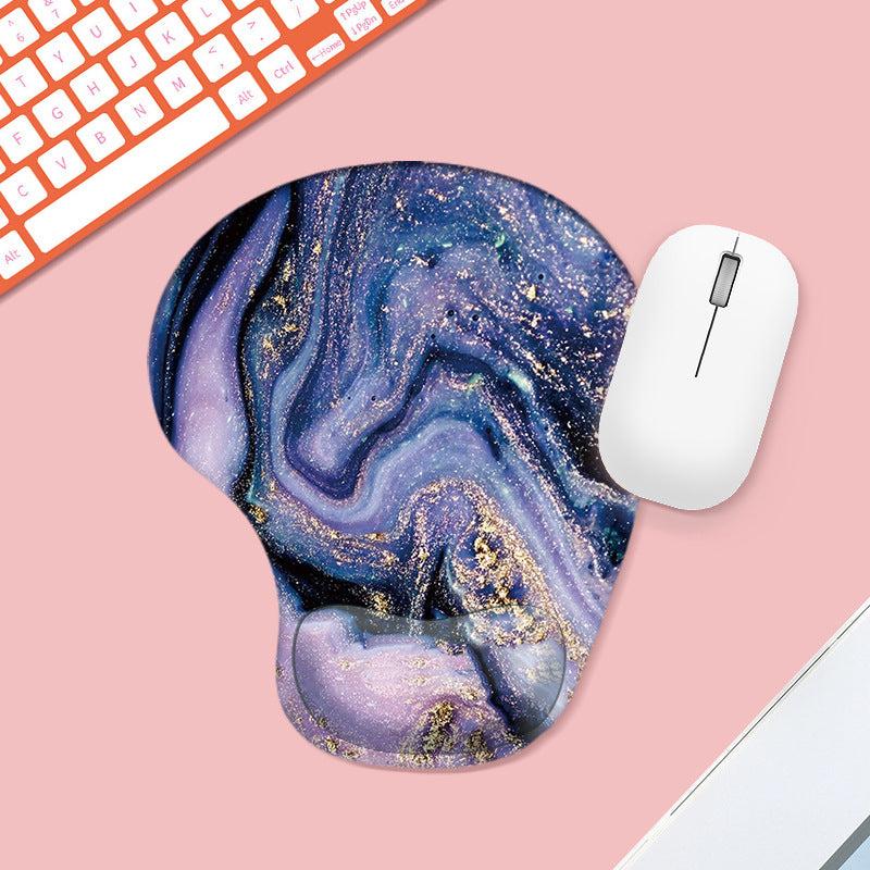Star Sky Ergonomic Mouse Pad With Wrist Guard Silicone Non Slip Table Pad