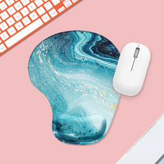 Star Sky Ergonomic Mouse Pad With Wrist Guard Silicone Non Slip Table Pad