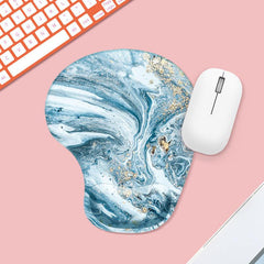 Star Sky Ergonomic Mouse Pad With Wrist Guard Silicone Non Slip Table Pad