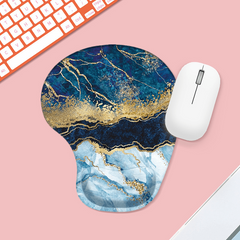 Star Sky Ergonomic Mouse Pad With Wrist Guard Silicone Non Slip Table Pad