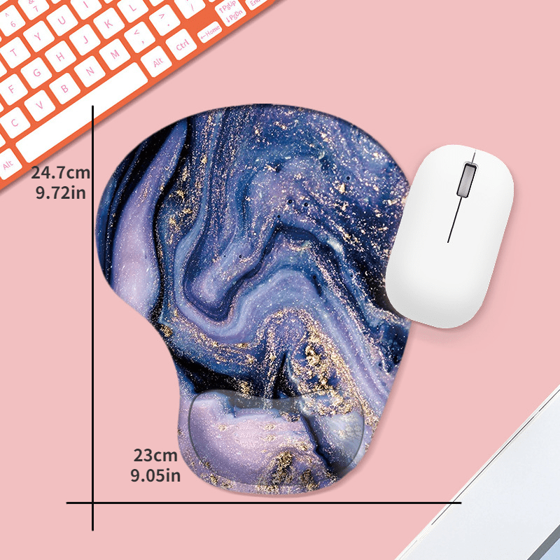Star Sky Ergonomic Mouse Pad With Wrist Guard Silicone Non Slip Table Pad