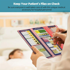 3 Layer Nursing Clipboard with Cheat Sheets Pink