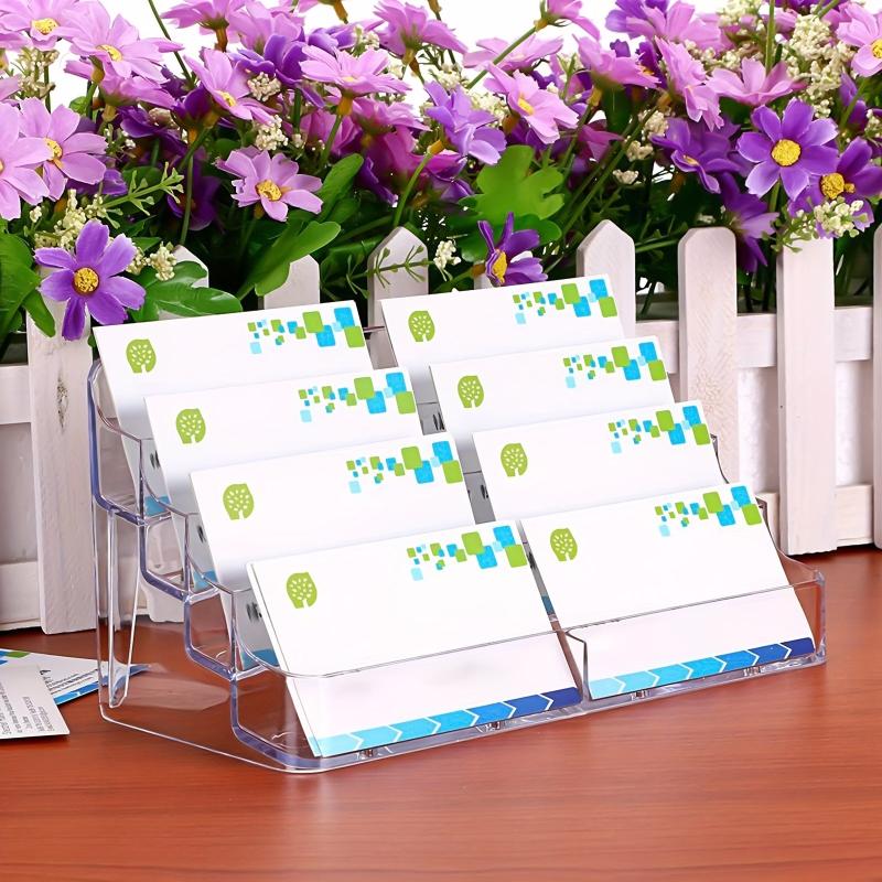 Vertical Business Card Box 4 Layers - Holds 80 Cards/Layer - Counter Display