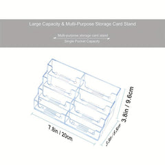 Vertical Business Card Box 4 Layers - Holds 80 Cards/Layer - Counter Display