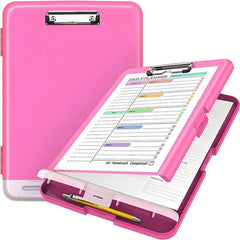 Nurse Clipboard With Storage - 8.5x11 A4 Plastic Clipboard Folder