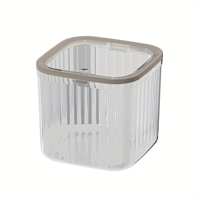 1 Pc Transparent Desktop Storage Box Household Trash Can Kitchen Storage Box Cos