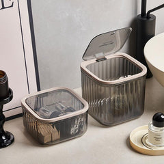 1 Pc Transparent Desktop Storage Box Household Trash Can Kitchen Storage Box Cos