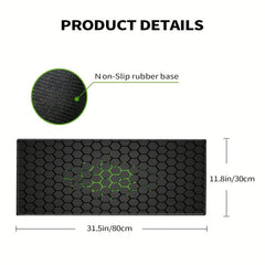 Green Plaid Pattern Gaming Mouse Pad Large Mouse Mat for PC Laptop
