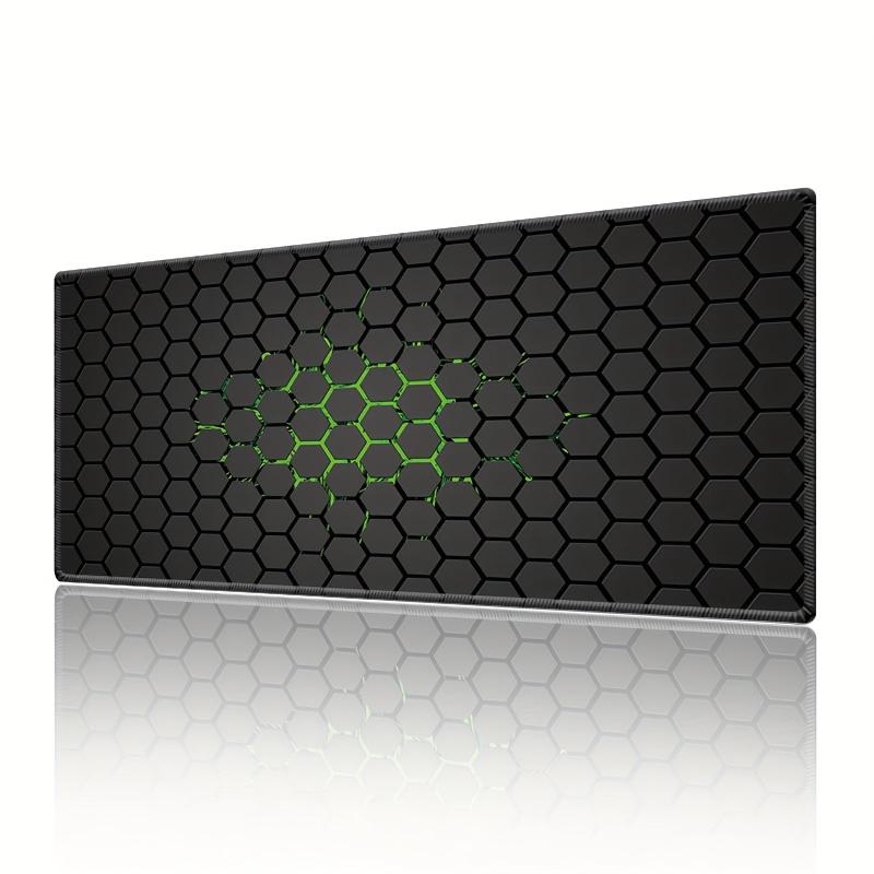 Green Plaid Pattern Gaming Mouse Pad Large Mouse Mat for PC Laptop