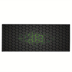 Green Plaid Pattern Gaming Mouse Pad Large Mouse Mat for PC Laptop