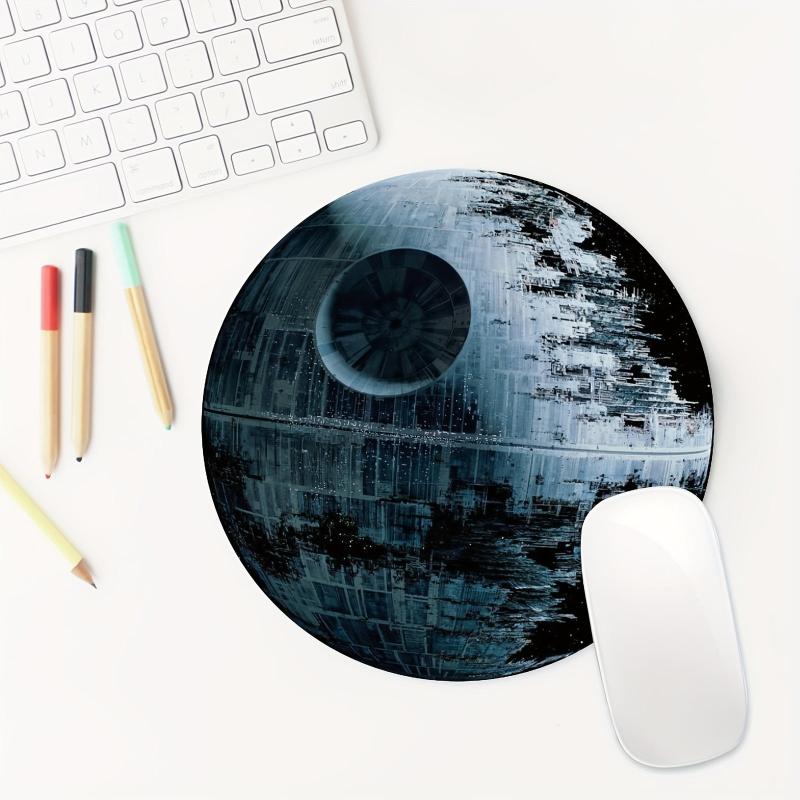Planet Gaming Mouse Pad for Women Round Mousepad Non-slip Rubber Mat
