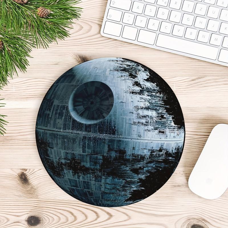 Planet Gaming Mouse Pad for Women Round Mousepad Non-slip Rubber Mat