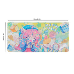 Large Leather Mouse Pad 11.8x23.6in Non Slip Waterproof Home Office Computer Mat