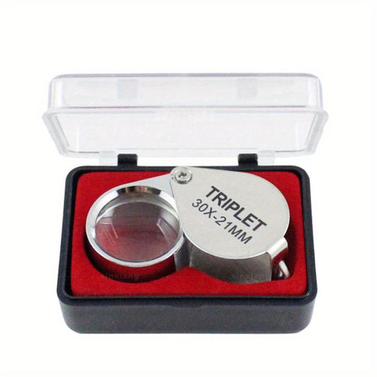 Pocket Jewellers Glass Magnifying Magnifier Eye Jewelry 30 X 21mm