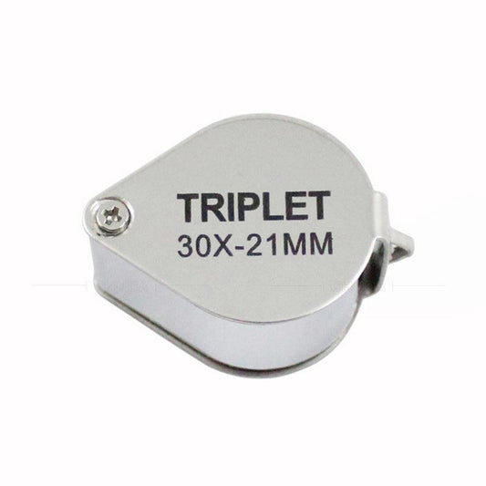 Pocket Size Folding Jewelry Loupe Magnifying Glass 10X 20X 30X Metal