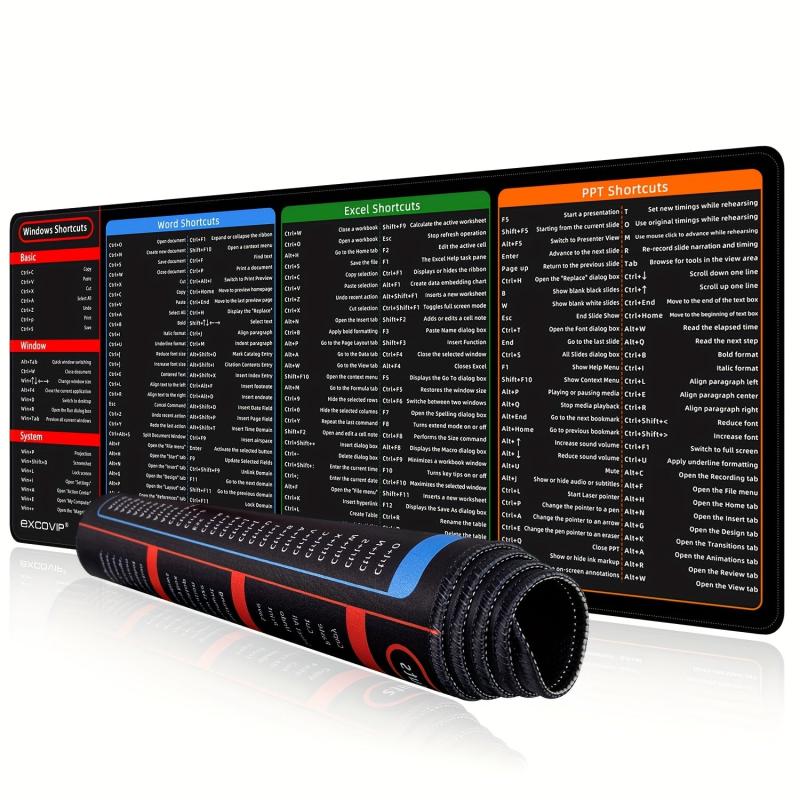 Windows Shortcut Key Mouse Pad 70x30x0.27 Inch