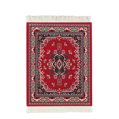Persian Mini Woven Rug Mat Mousepad Retro Style Carpet Pattern