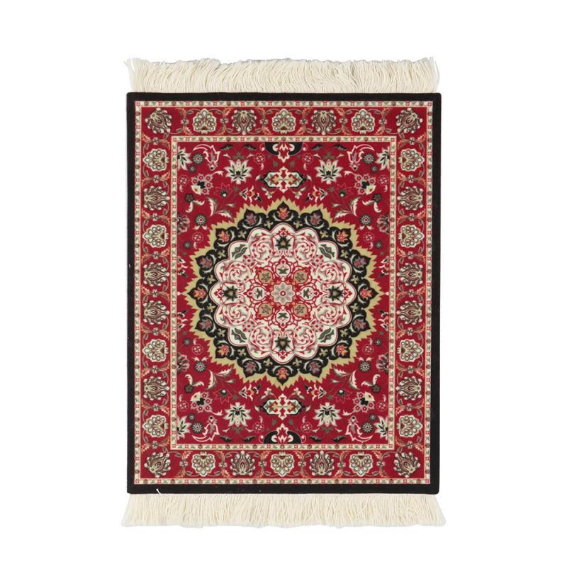 Persian Mini Woven Rug Mat Mousepad Retro Style Carpet Pattern