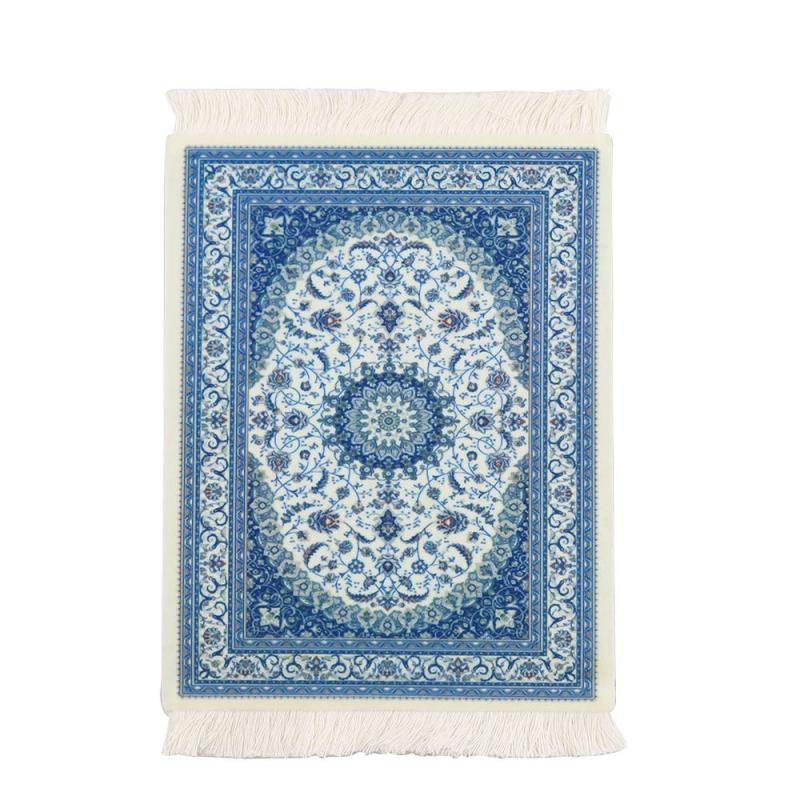 Persian Mini Woven Rug Mat Mousepad Retro Style Carpet Pattern
