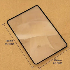 180X120mm PVC Magnifier Ultra Thin Convenient