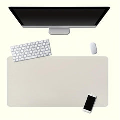Anti-slip Solid Mouse Pad Waterproof PU Leather Office Desk Pad