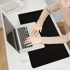 Anti-slip Solid Mouse Pad Waterproof PU Leather Office Desk Pad