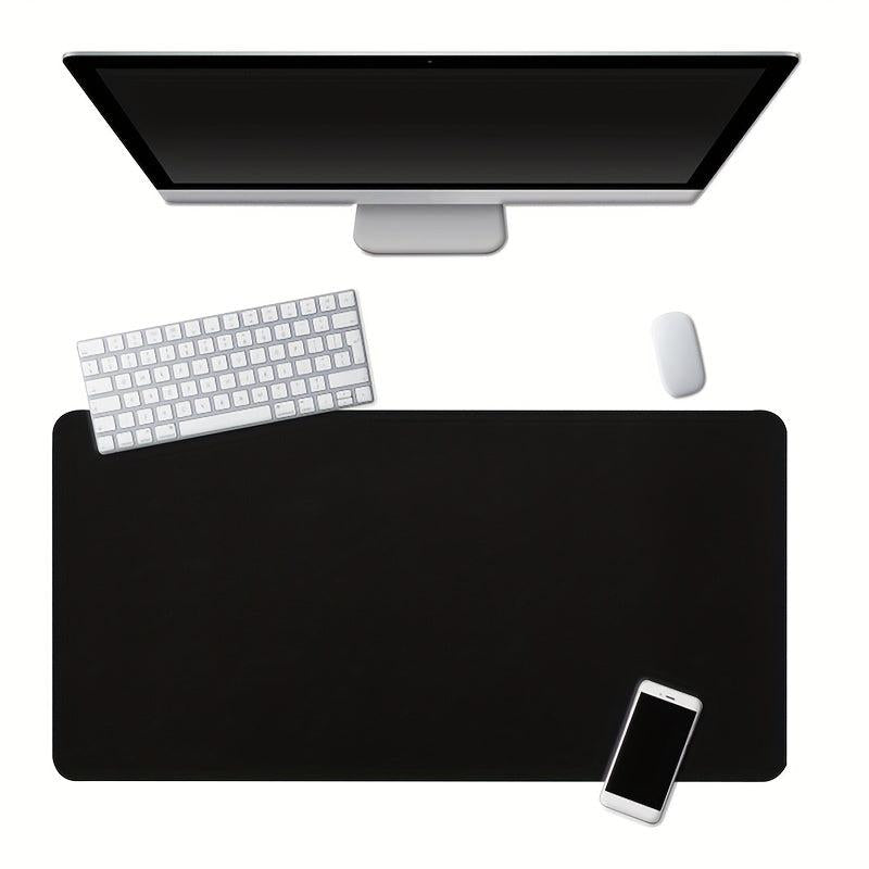 Anti-slip Solid Mouse Pad Waterproof PU Leather Office Desk Pad