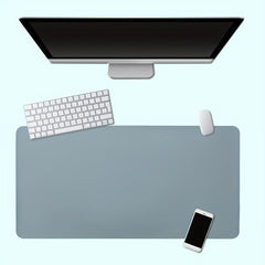 Anti-slip Solid Mouse Pad Waterproof PU Leather Office Desk Pad