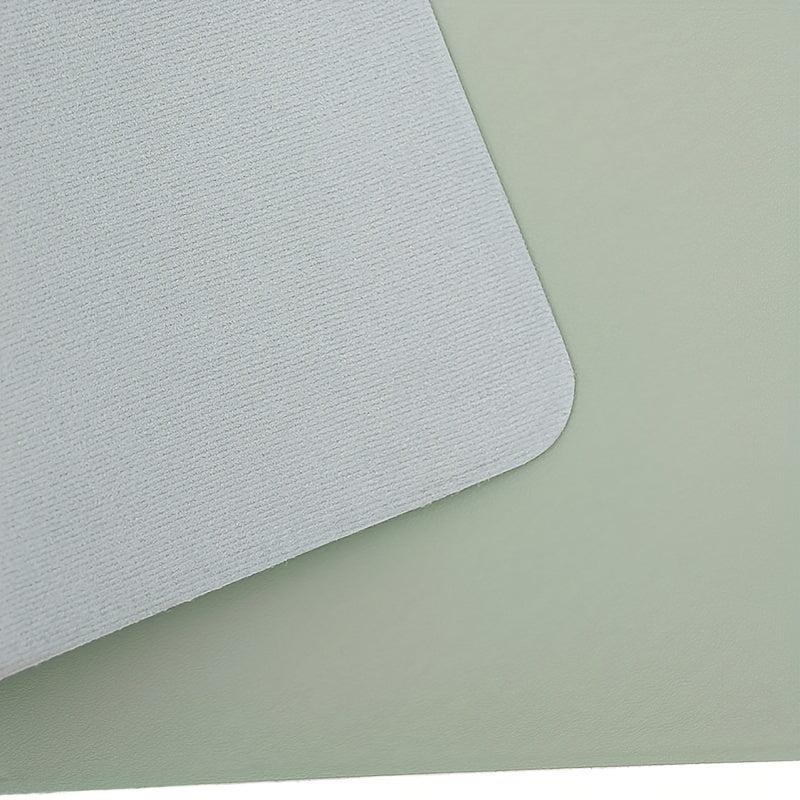 Anti-slip Solid Mouse Pad Waterproof PU Leather Office Desk Pad